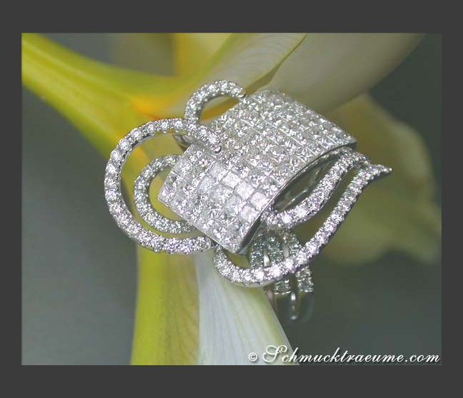 Princess Diamanten Ring mit Brillanten