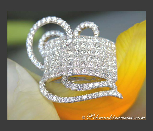 Princess Diamanten Ring mit Brillanten
