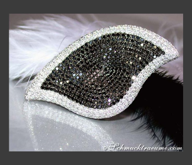 schwarze Diamanten Ring