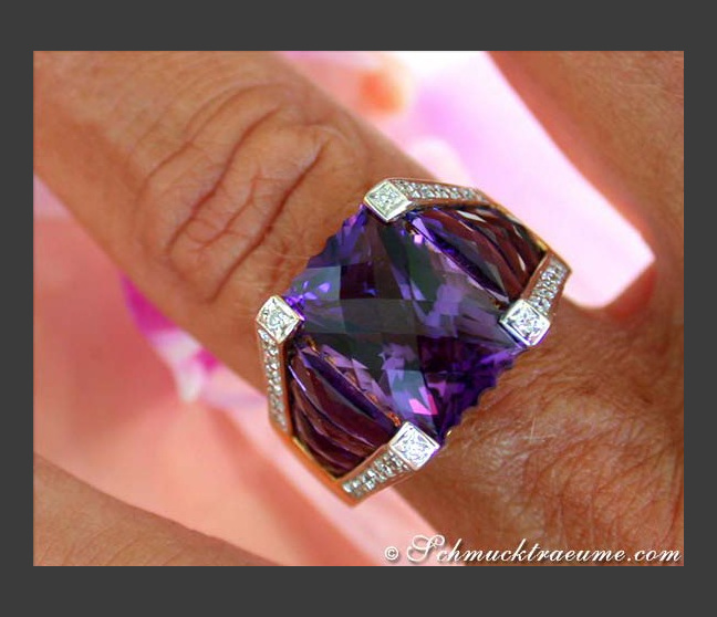 Amethyst Ring Gelbgold