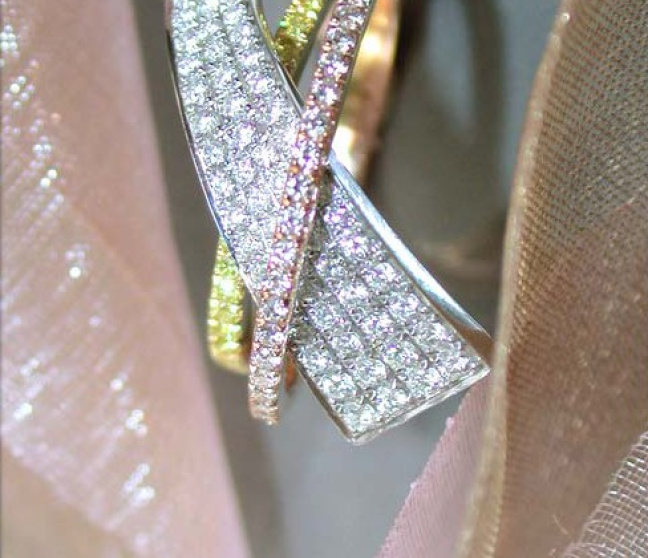Brillanten Ring mit gelben Diamanten