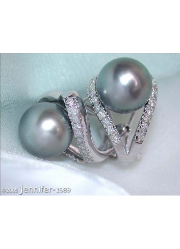 Attractive Tahitian Pearl Earrings