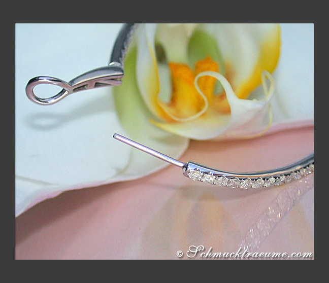 Ovale Diamanten Creolen