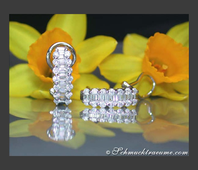 Diamanten Ohrringe in Weißgold 750