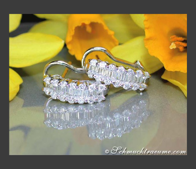 Diamanten Ohrringe in Weißgold 750