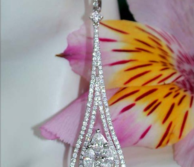 Luxus Diamanten Ohrringe