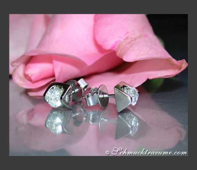 Elegante Brillant Solitär Ohrstecker (0,70 ct.)