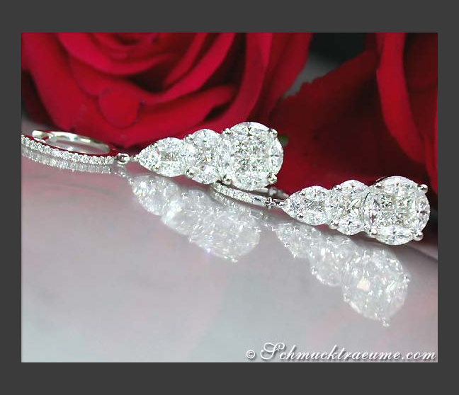 Luxus Diamanten Ohrringe