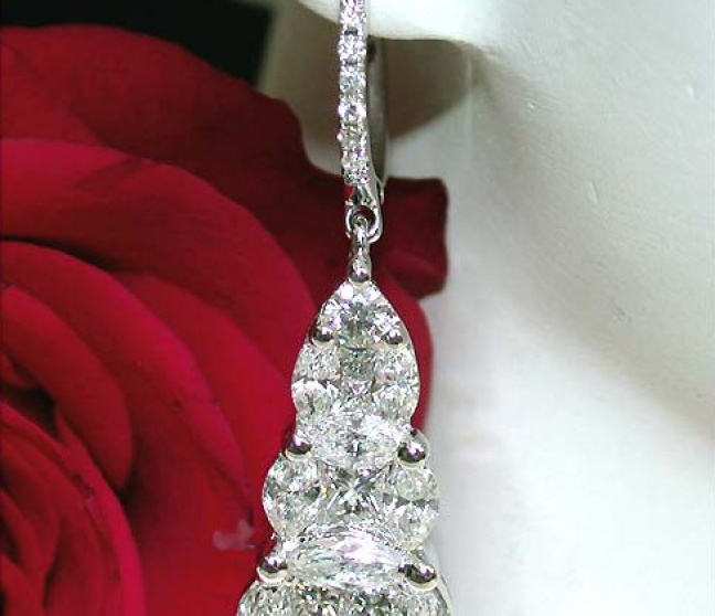 Luxus Diamanten Ohrringe