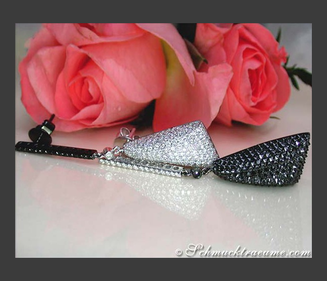 Schwarze Diamanten Ohrringe