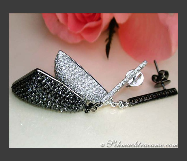 Schwarze Diamanten Ohrringe
