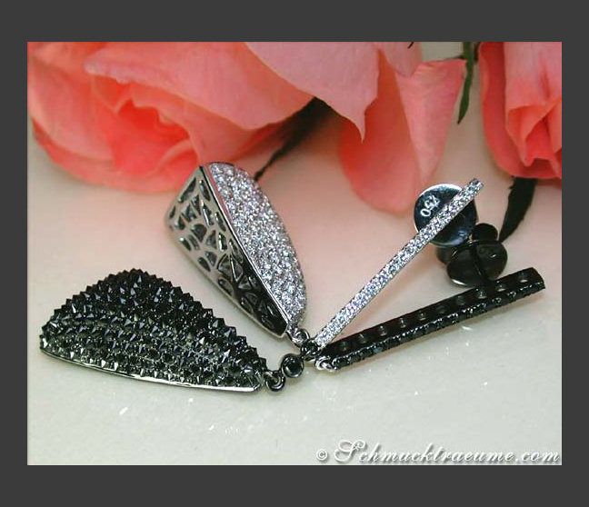 Schwarze Diamanten Ohrringe