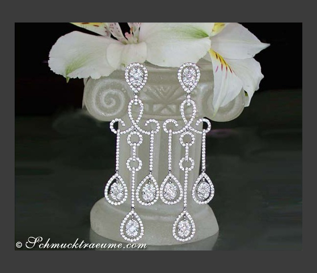 Luxus Ohrringe mit Diamanten