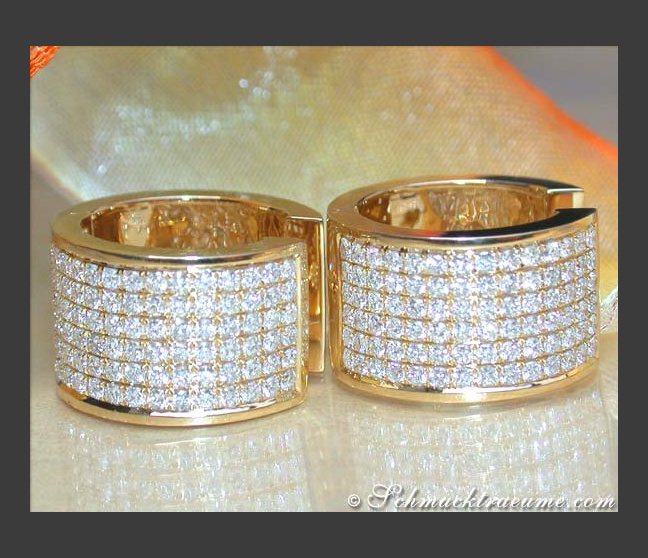 Brillanten Creolen in Gelbold 750