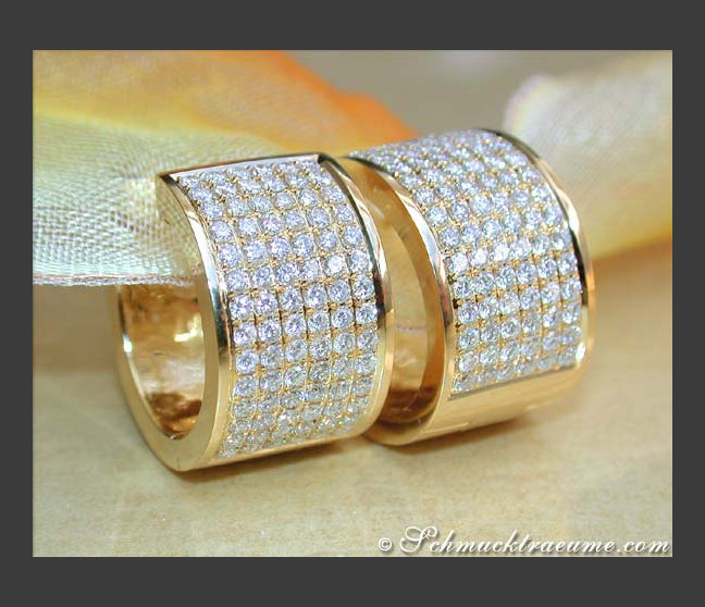 Brillanten Creolen in Gelbold 750