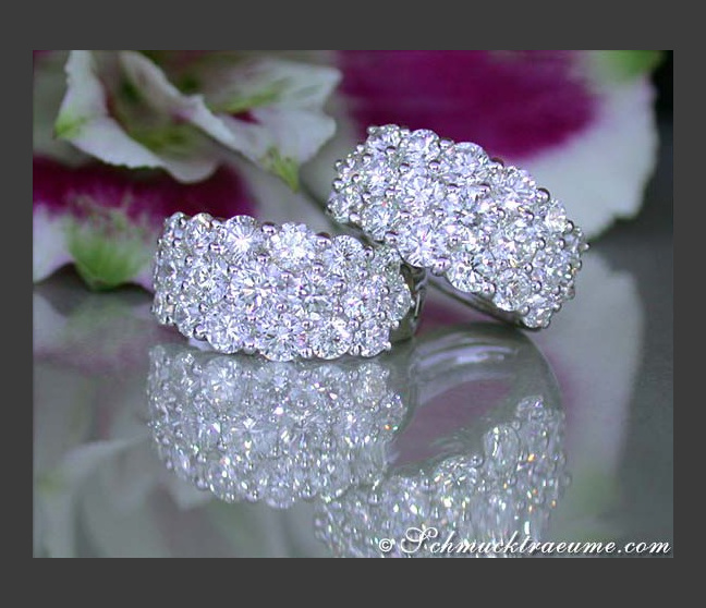Luxus Diamanten Ohrringe