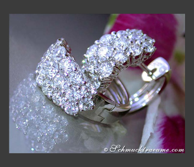 Luxus Diamanten Ohrringe