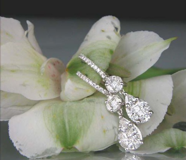 Diamanten Ohrringe in Weißgold 750