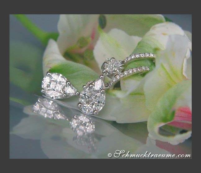 Diamanten Ohrringe in Weißgold 750