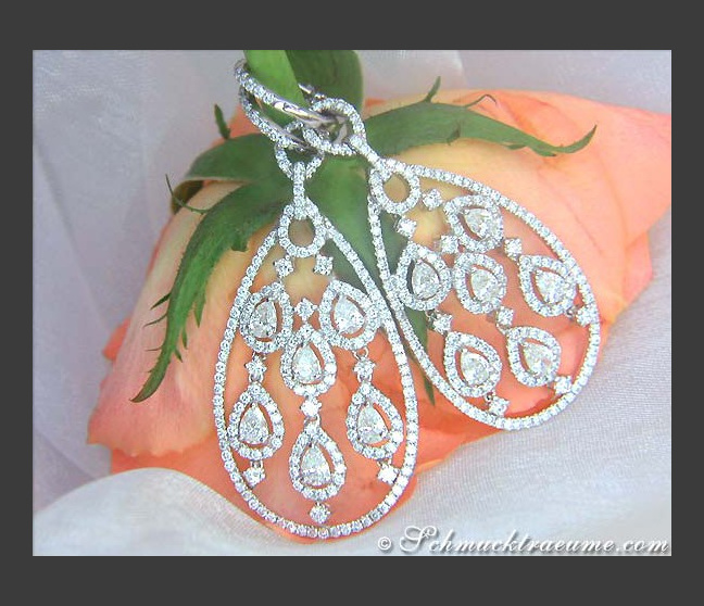 Luxus Brillanten Diamanten Ohrringe