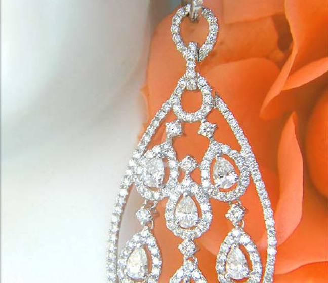 Luxus Brillanten Diamanten Ohrringe
