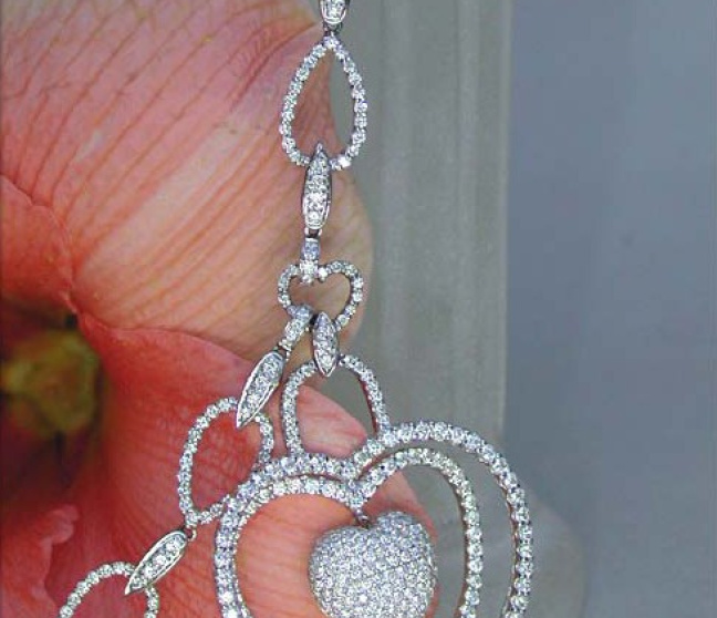 Brillanten Herz Collier