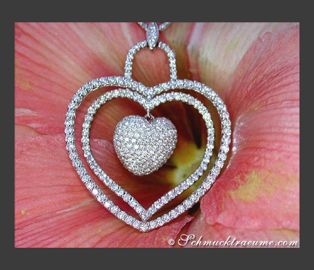 Brillanten Herz Collier
