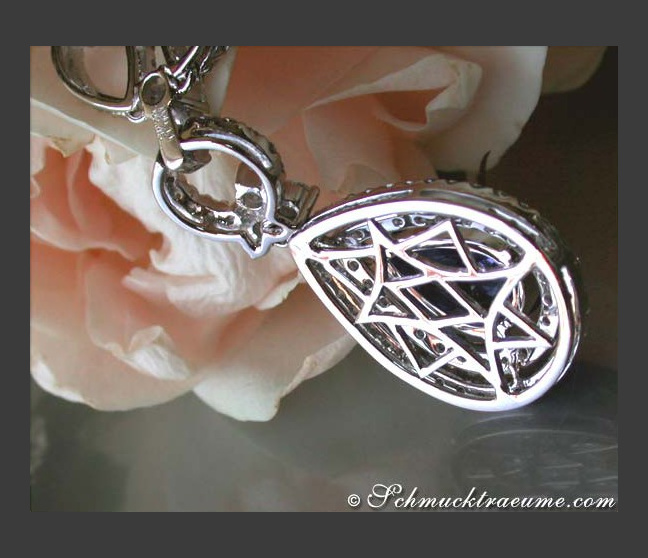Tansanit Collier mit Brillanten