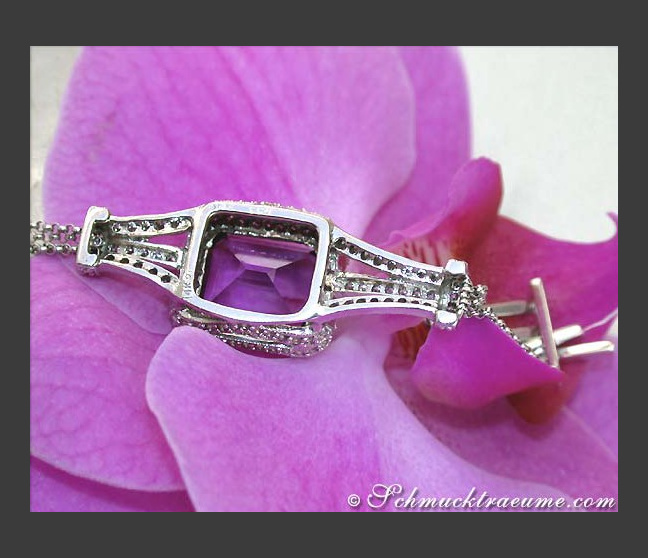Amethyst Collier mit Brillanten