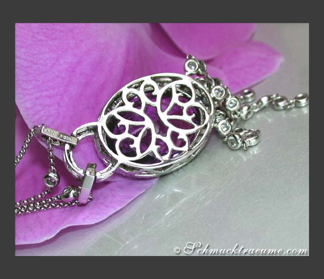 Amethyst Collier mit Brillanten