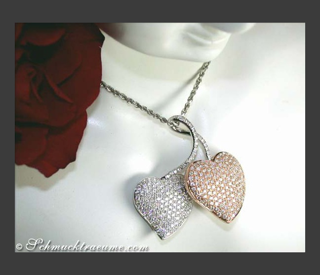 Diamant Herz Anhänger