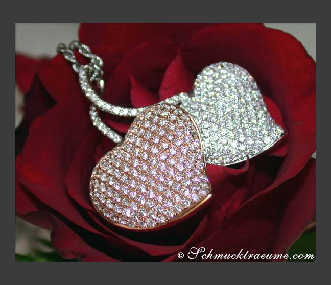 Diamant Herz Anhänger