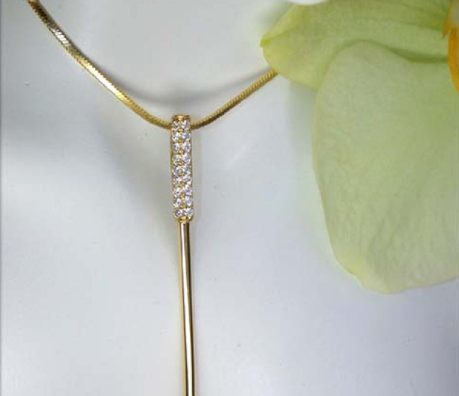 Brillanten Golfschläger Anhänger / Golf Accessoire