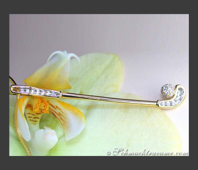 Brillanten Golfschläger Anhänger / Golf Accessoire