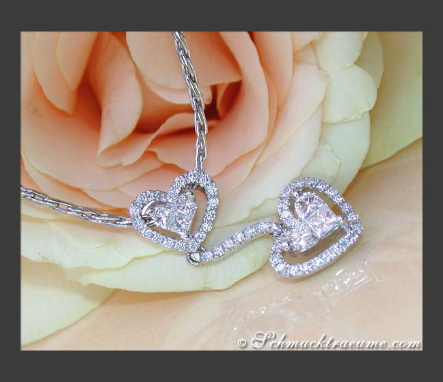 Diamant Herz Anhänger