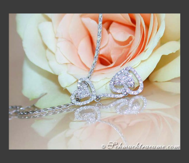Diamant Herz Anhänger