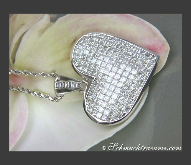 Diamanten Herz Anhänger