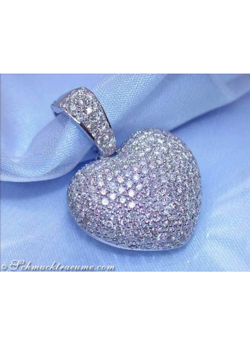Precious Diamond Pave Heart Pendant