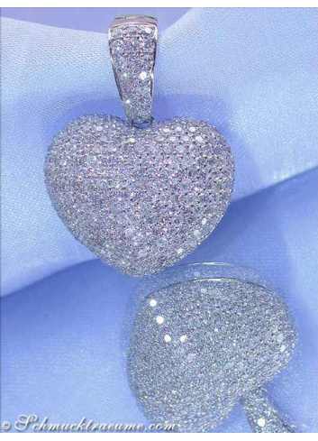 Precious Diamond Pave Heart Pendant