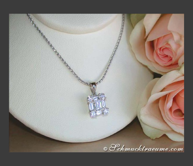 Brillanten Anhänger mit Diamanten