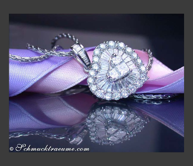 Diamanten Herz Anhänger