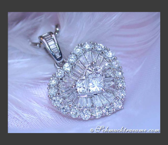 Diamanten Herz Anhänger