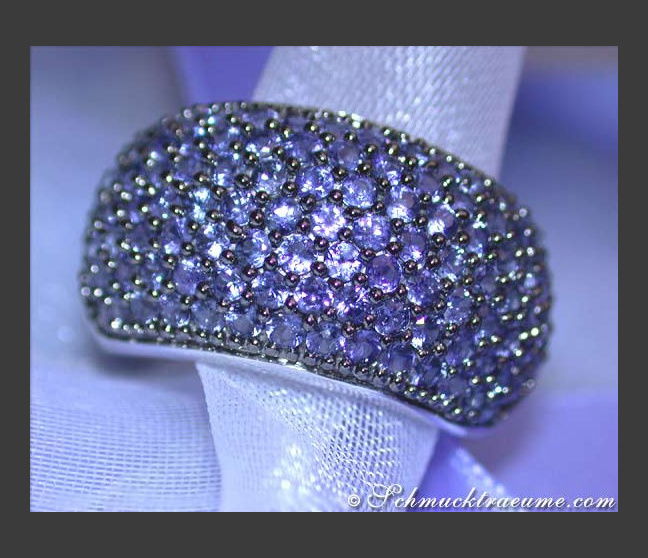 Saphir Pave Ring Weißgold 585