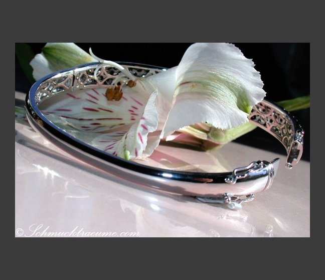 Brillanten & schwarze Diamanten Armreif