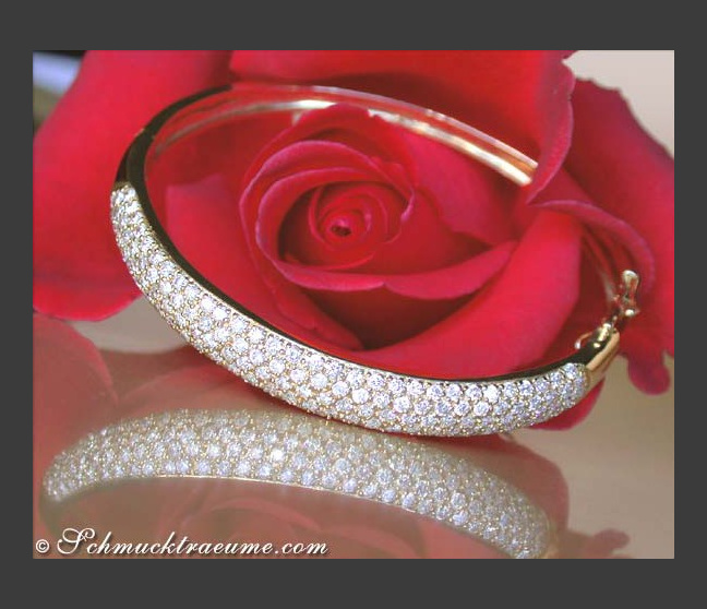 Brillanten Armreif in Gelbgold 585