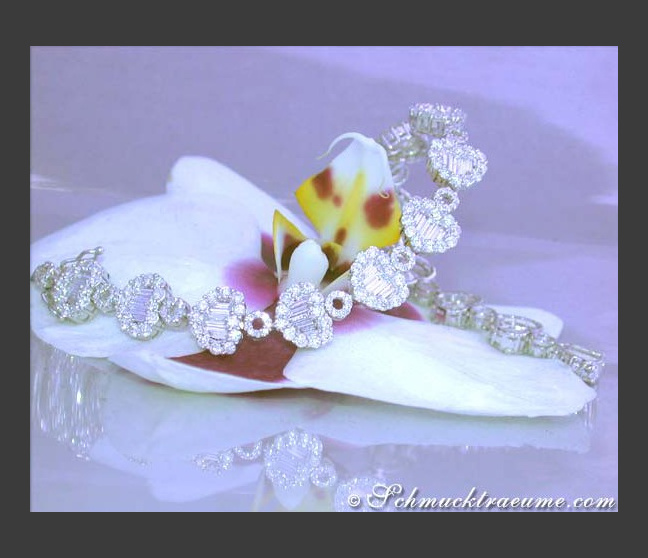 Brillanten Diamanten Herz Armband