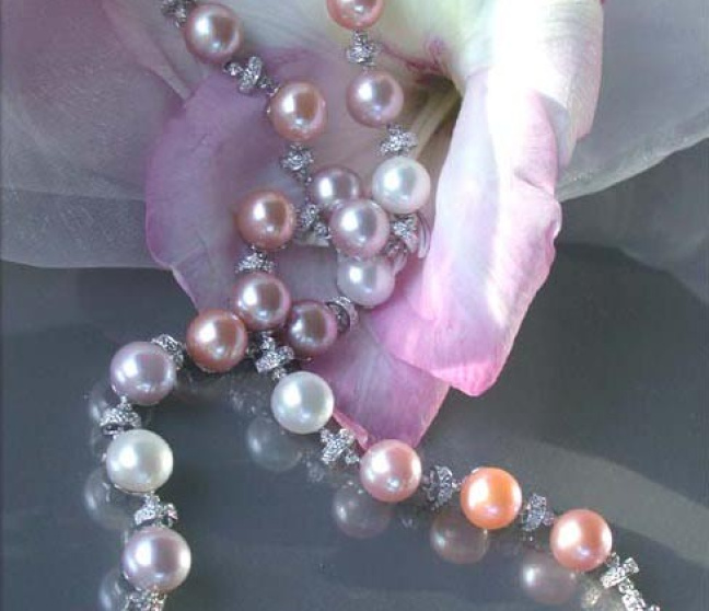 Multicolor Süßwasser Perlen Collier