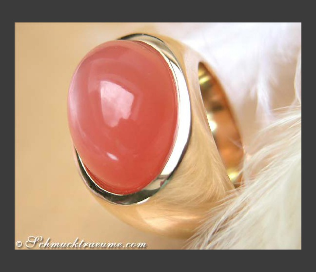 Mondstein Ring in Gelbgold 750