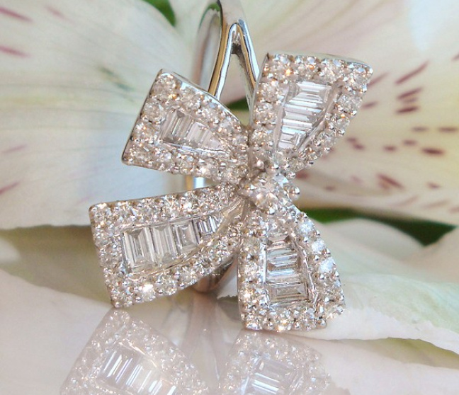 Brillanten Diamanten Schleifen Ring