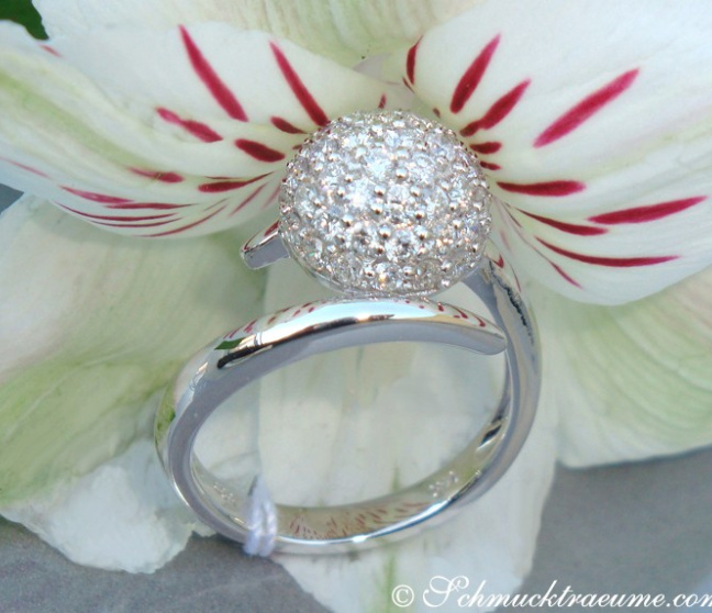 Brillanten Kugel Ring